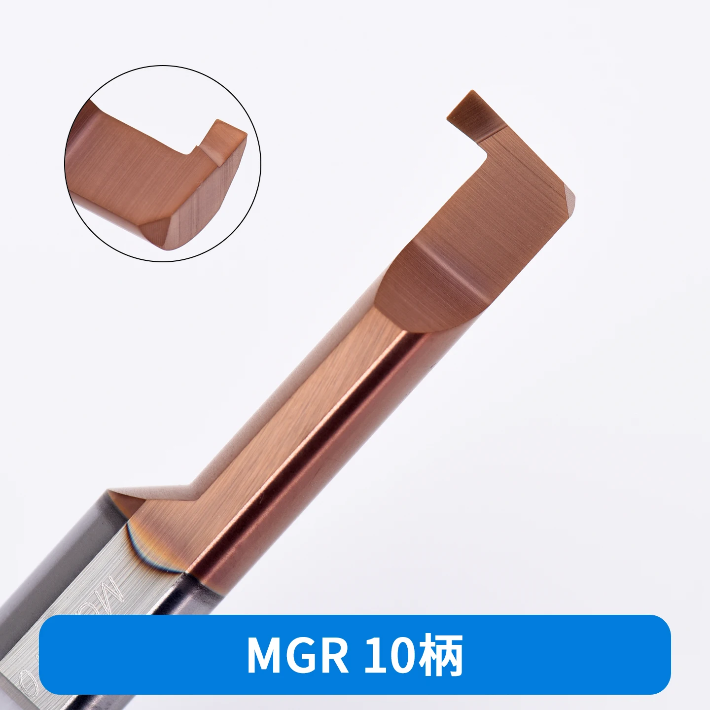 Small Diameter Solid Tungsten Steel Coated Internal Grooving Tool Boring Tool with L30 H3.5 Holder Mgr 10B2.0