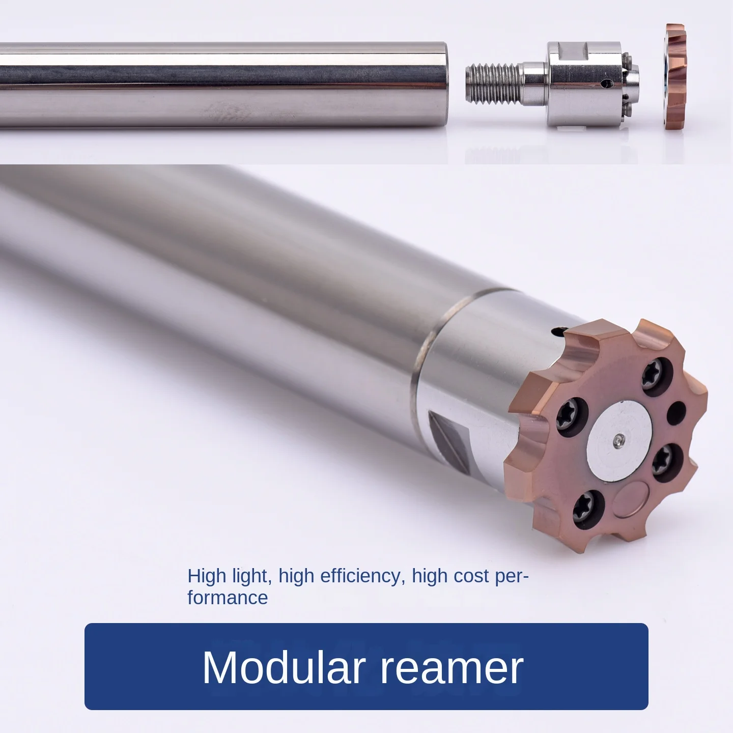 High Glow Large Diameter Spiral & Straight Groove Reamer Customizable OEM Alloy Modular Reamer in Stainless Steel