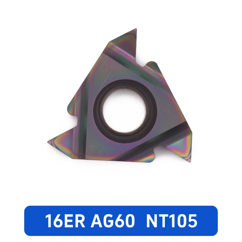 KEUE CNC High Hardness Triangle Threaded Blades ODM Customized 16IR 16ER 1.25 1.5 1.75 2.0 2.5 3.0 ISO AP105 3 Years Warranty