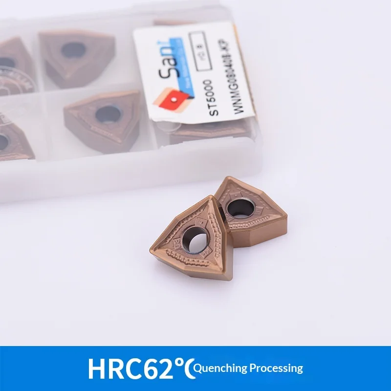 Dalian SANT Triangle CNC Blade After Quenching WNMG080408-KP ST5000 HRC 62
