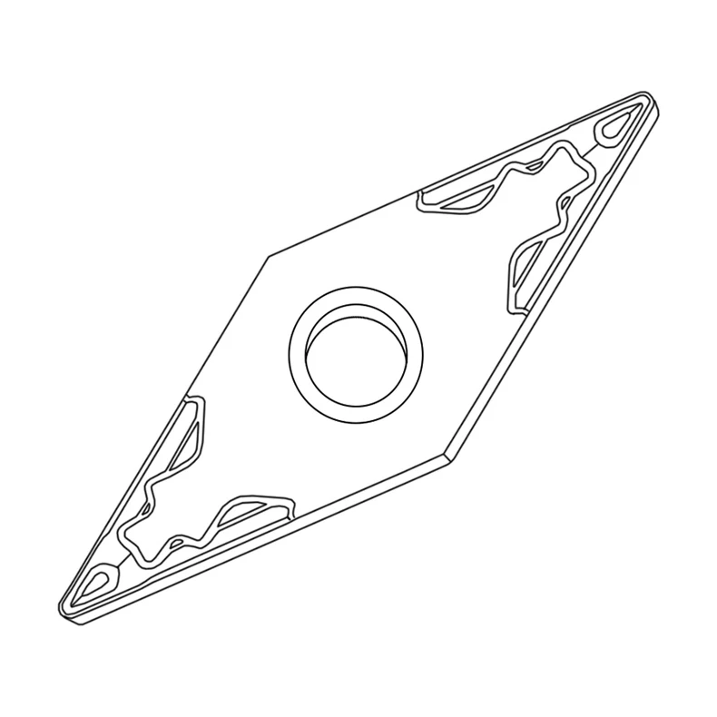 Metal Ceramic Blade VNMG160404-MT Excircle 35 Degree Grain 160408-HQ