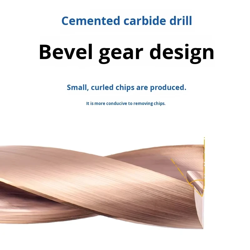 Tungsten Steel Flat-bottom Drill Bit, 180-degree Flat Head , Violent Rapid U-, Countersunk Hole, Inclined Face Hol