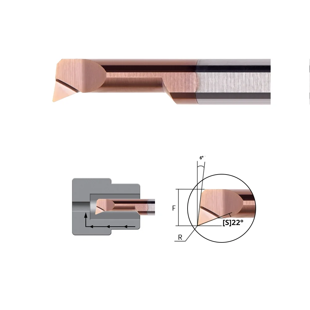 CNC Lathe Tungsten Steel Small Diameter Boring Tool MPR Micro Inner Hole Boring Cutter Small Hole Alloy Boring Tool Bar