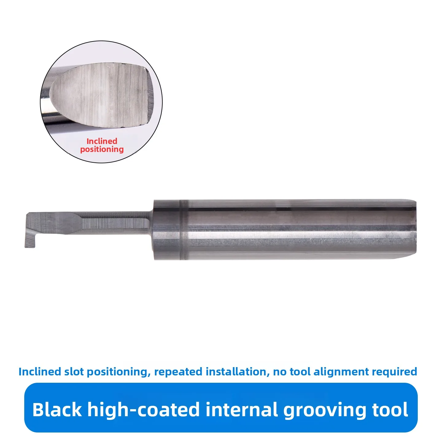 Inclined Positioning Small Hole Slotting Cutter KEUE CNC OEM ST-MGR 2.5B0.7 L8 H0.7 D4 Carbide
