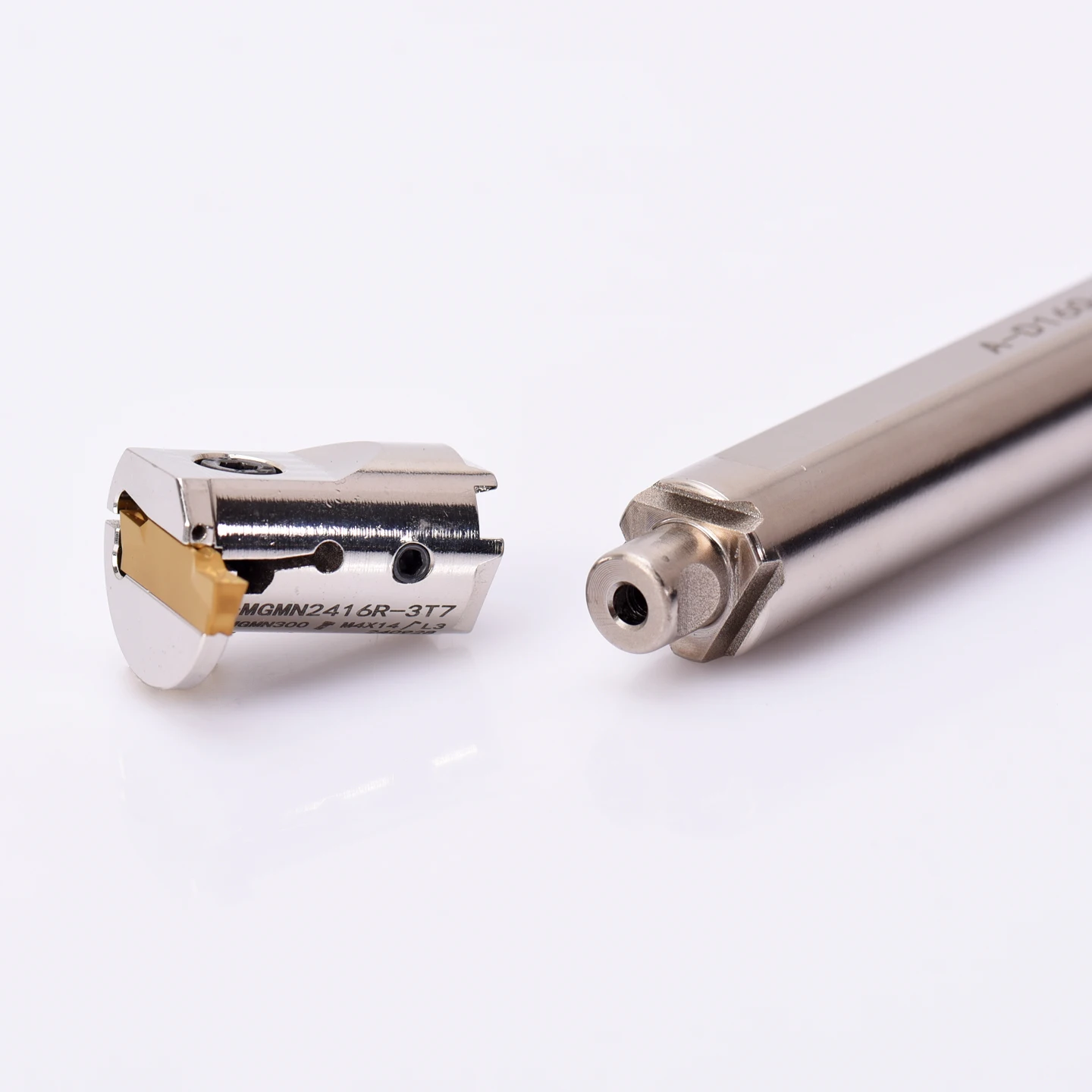 KEUE CNC HRC60 Internal Cooling Square Grooving Tool Holder MGIVR/MGIVL A-MGMN Interchangeable Head Split Tool 10mm Blade