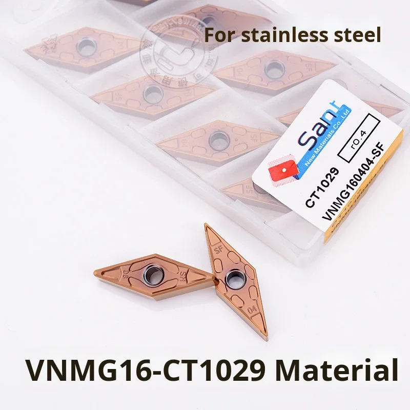Dalian Shante Stainless Steel Blade Diamond Shape VNMG160404-SF VNMG160408-SM CT1029