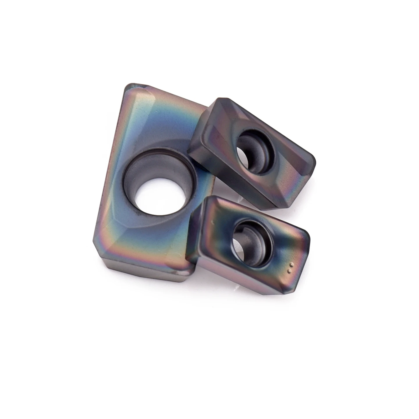 Colorful Quenching Milling Insert APMT1135-H2/-TT 1604PDER-H2 PN8118 OEM Tungsten Steel Titanium Aluminum Nitride Coating 45HRC