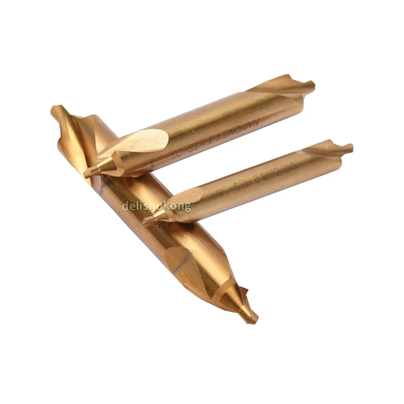Cobalt-containing Type B Spot Drill Stainless Steel Special Hardened Bright Uncoated Positioning B1.5 2 2.5 3 4 5 6 for