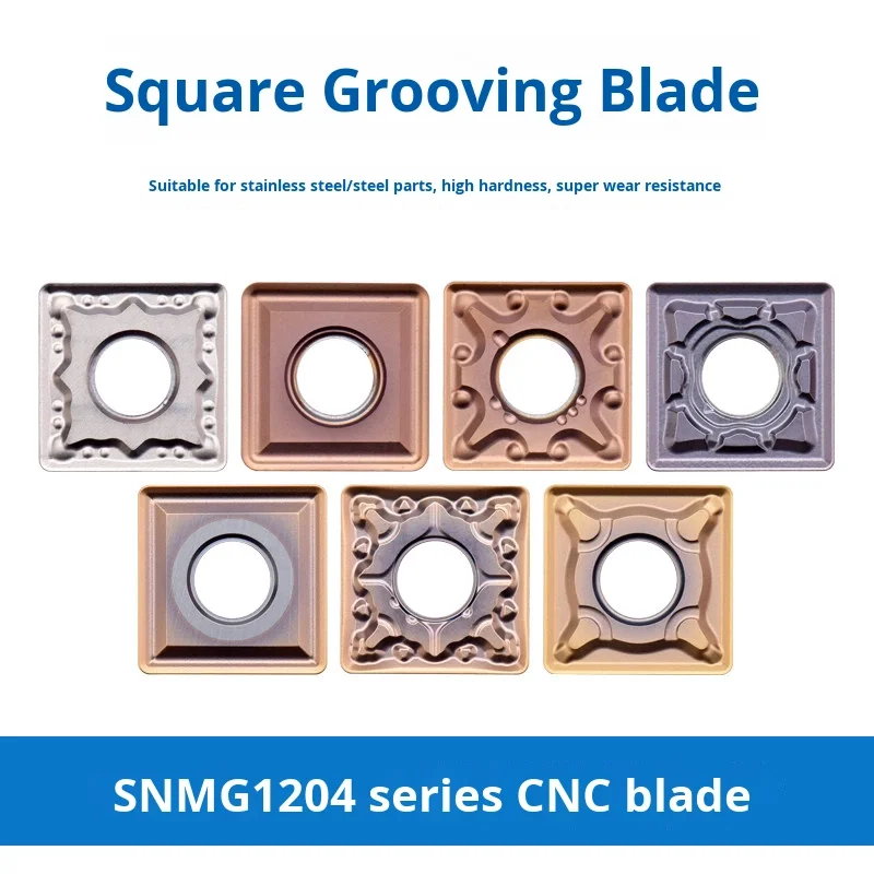 Stainless Steel Square CNC Machine Blade 6-Sided SNMG120408-BM SNMG120408-MS KM3325