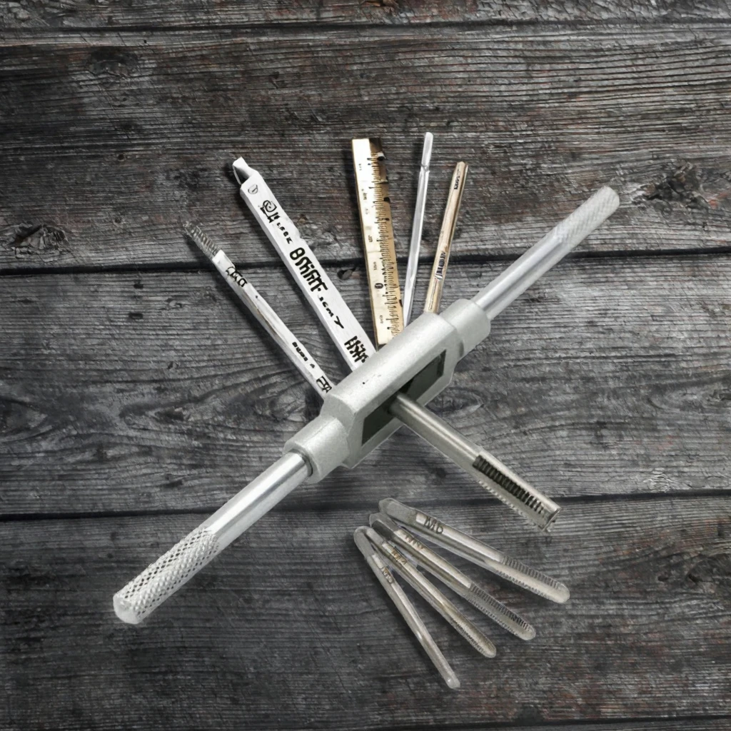 Sirius Manual Tap Wrench Set 5-Piece M3-M8 Tapping Die & Tap with 3-Year Warranty for Home & Professional Use