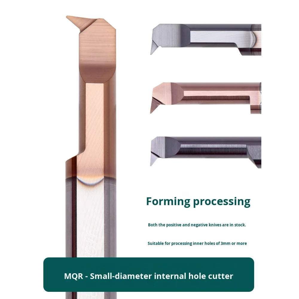 Small Diameter Tungsten Steel Single-Head Profiling Turning Tool Mqr 6R0.2 L22 47&deg; Angle Internal Boring Tool