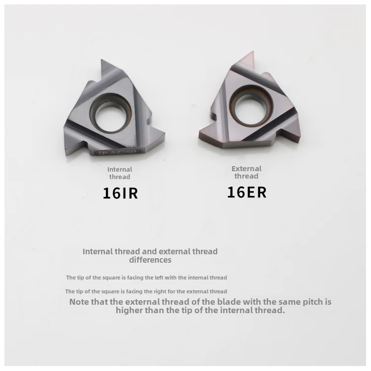 CNC Threaded Triangle Blade 16ER AG60/AG55 16IR Stainless Steel Universal 1.5 ISO 1.0-3.0