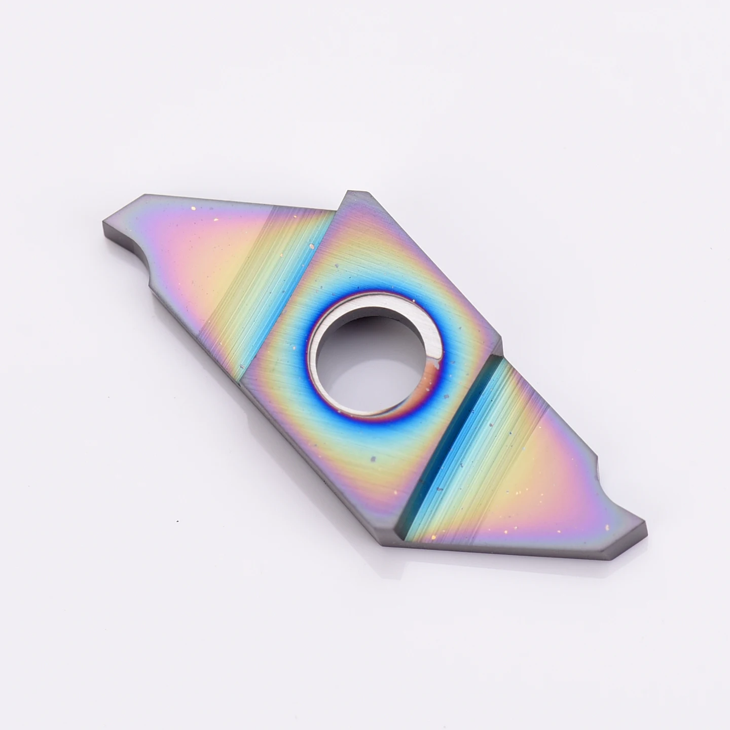 KEUE CNC CTP20FRN Double Head Flat Stainless Steel Groove Blade for CTPA30FR Machine HRC92 6.7x6.7x2.5mm 3-Year Warranty