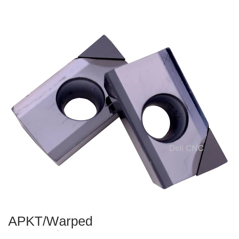 PCD Knife Grain APKT1604/1135 High Gloss Copper Aluminum Steel Casting Tialn Coated Milling Insert OEM External Turning Tool for