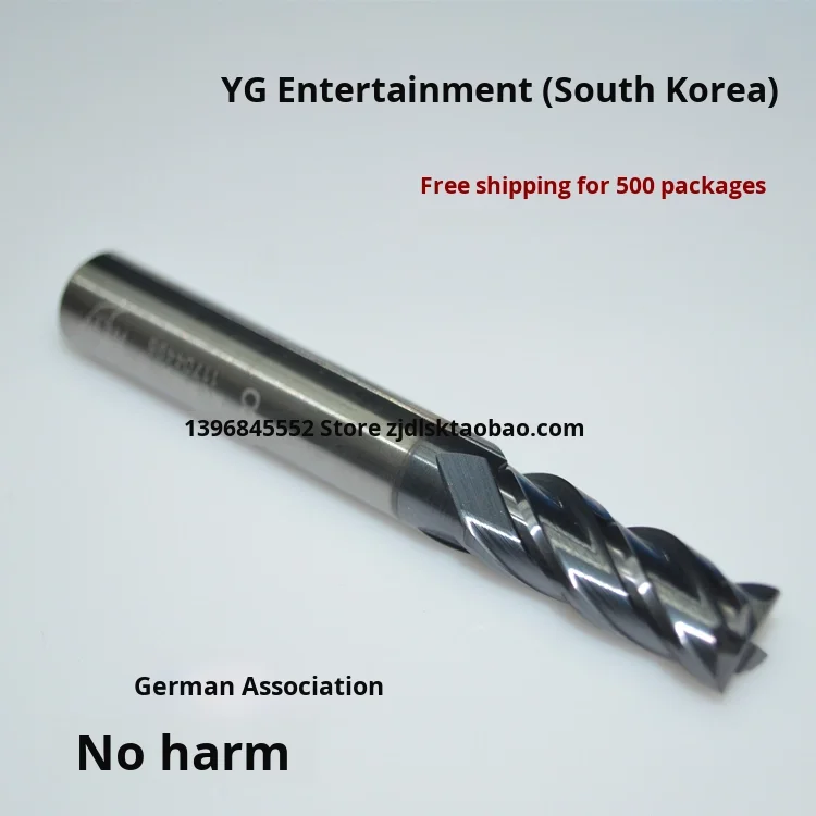 YG Tungsten Steel 4-Flute 55 Degree CNC Coated Milling Cutter Customizable 1-10 Imported From Korea OEM Support