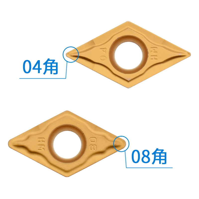Zhuzhou Blade DCMT11T304-HM T308 YBC251 Titanium Aluminum Nitride Coated External Turning Tool for Turning Center OEM Steel