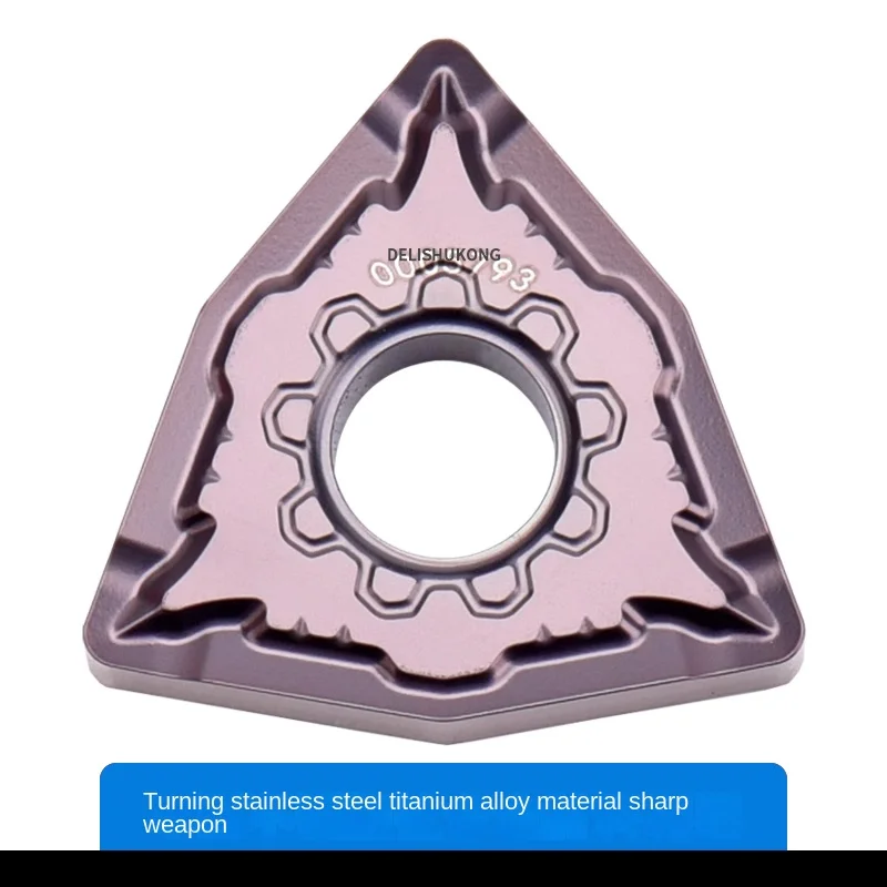 WNMG080408-CF3 MP3035 Metric Counterbore Stainless Steel Strong Chip Breaking Titanium Alloy Blade Hex Shank 3-Year Warranty