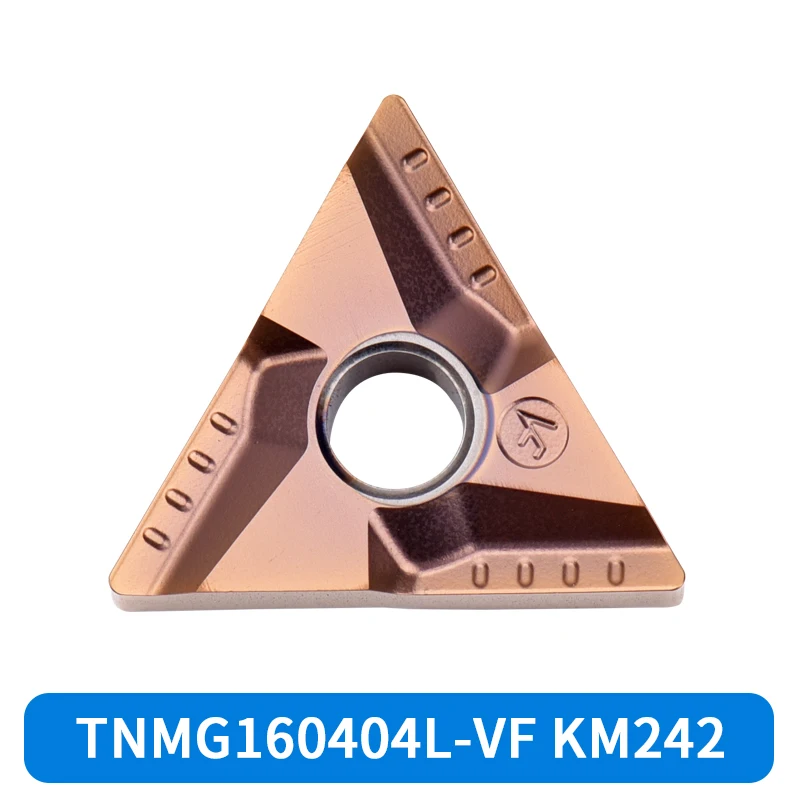 KEUE CNC Special Stainless Steel TNMG160404/160408L-VF R-VF CNC Blade KM242/KM242R for Turning Tool Hra 92.5 Hardness 3-Year