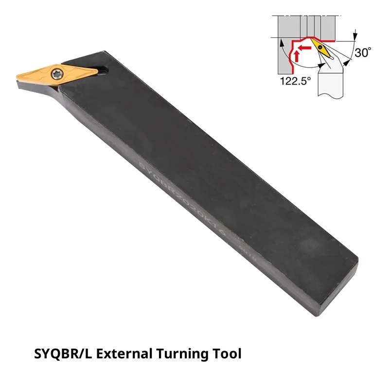 25-Degree Square External Turning Tool SYQBR2020K16 KEUE CNC Fine Machining