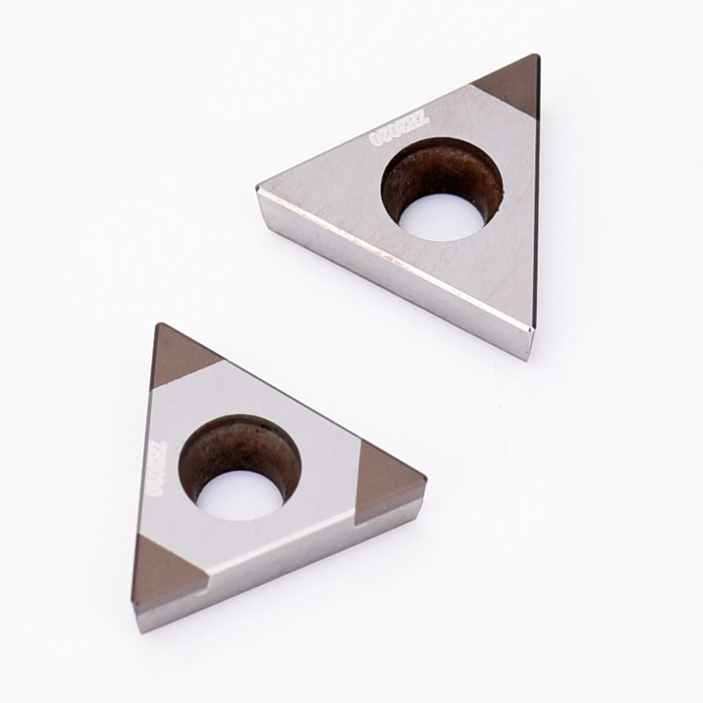 High Brightness TCGW090202 CBN Blade Triangle Shape High Hard Steel Turning Tool Model 090204-1/3-ZH2020CBN