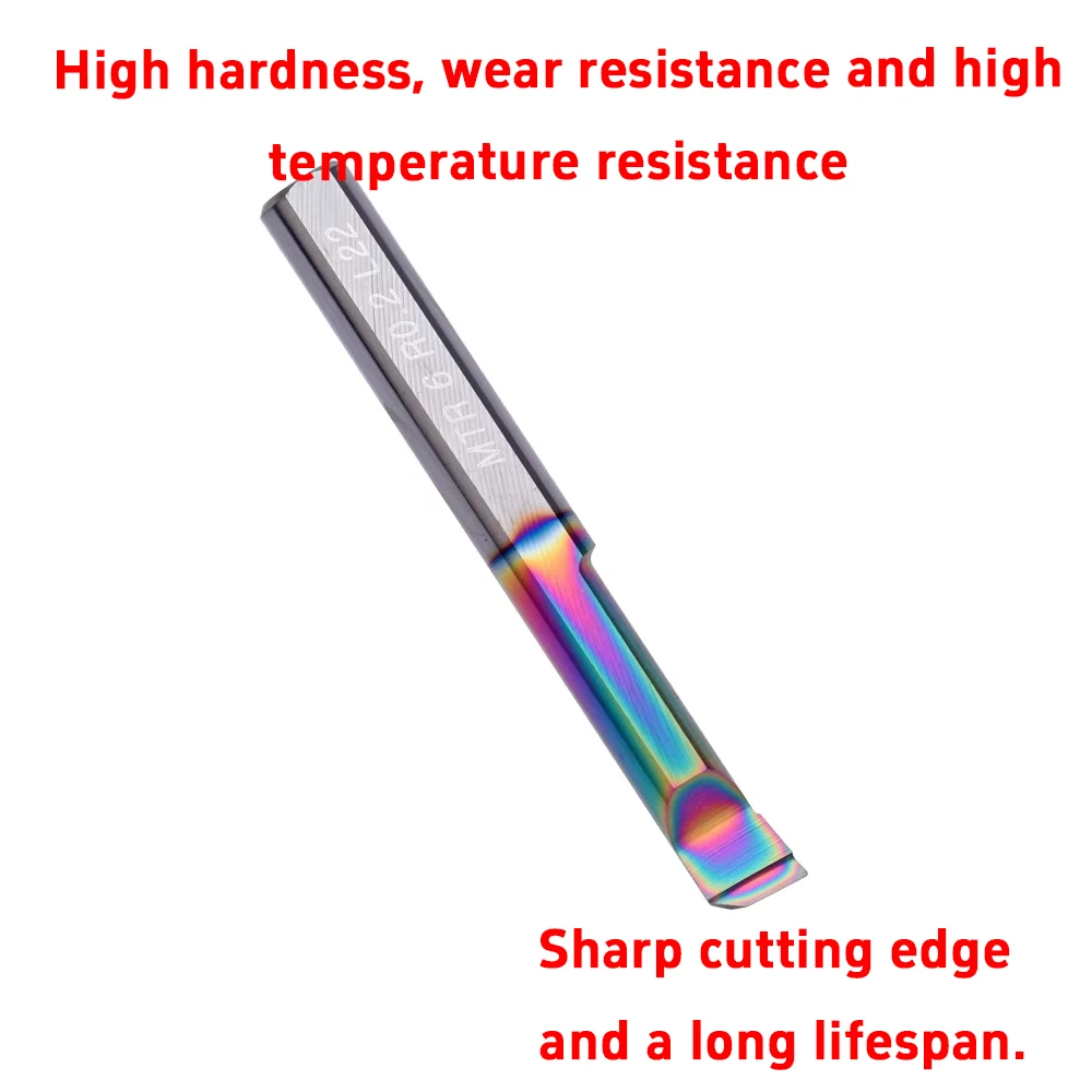 High Precision CNC Lathe Tool MTR Tungsten Steel Boring Carborundum for Small Diameter Copper/Acrylic Machining