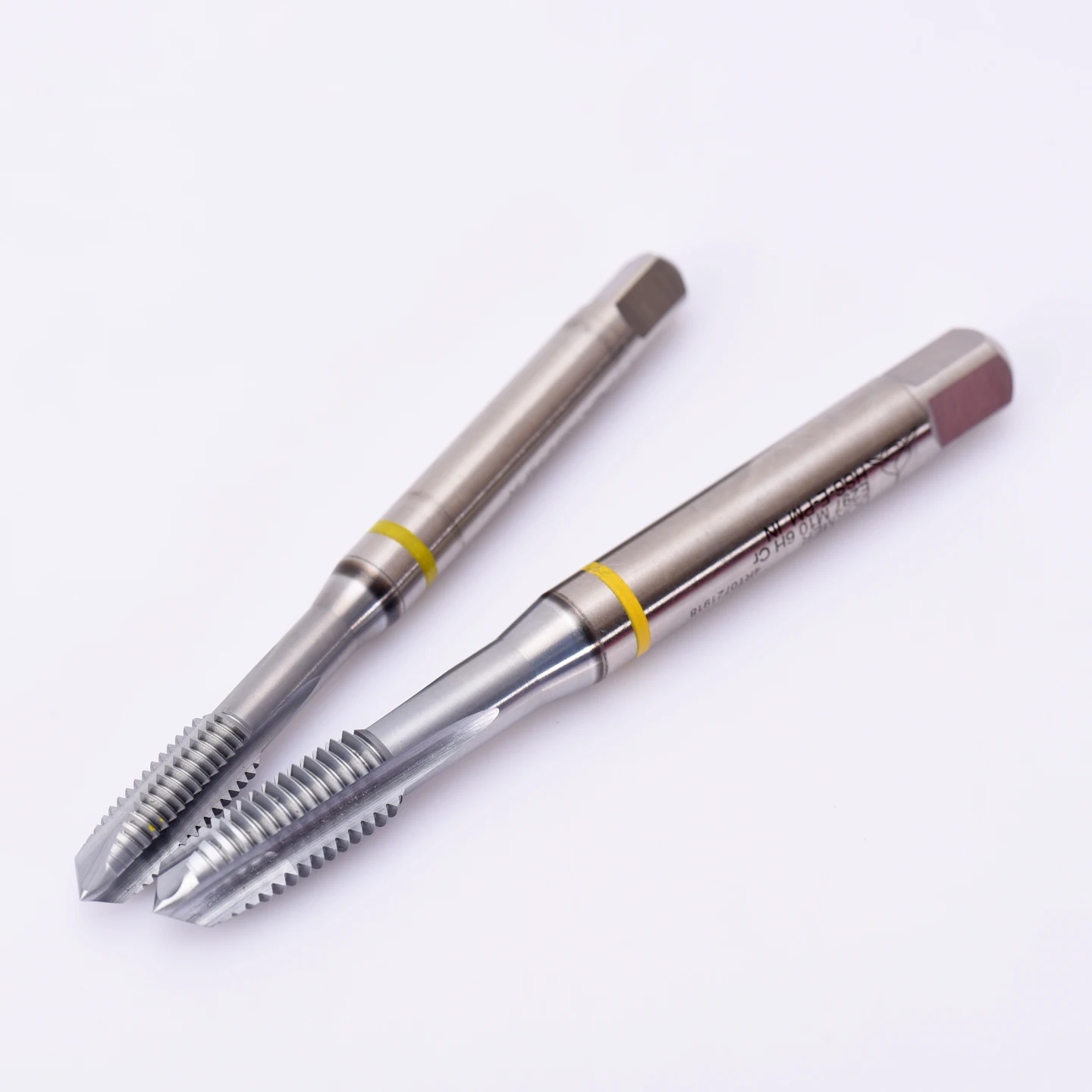 For DORMER Yellow Shark Line Spiral Tip Tap Die Shiny Chrome Plated M8 SBR HRC 58-62 3-Year Warranty