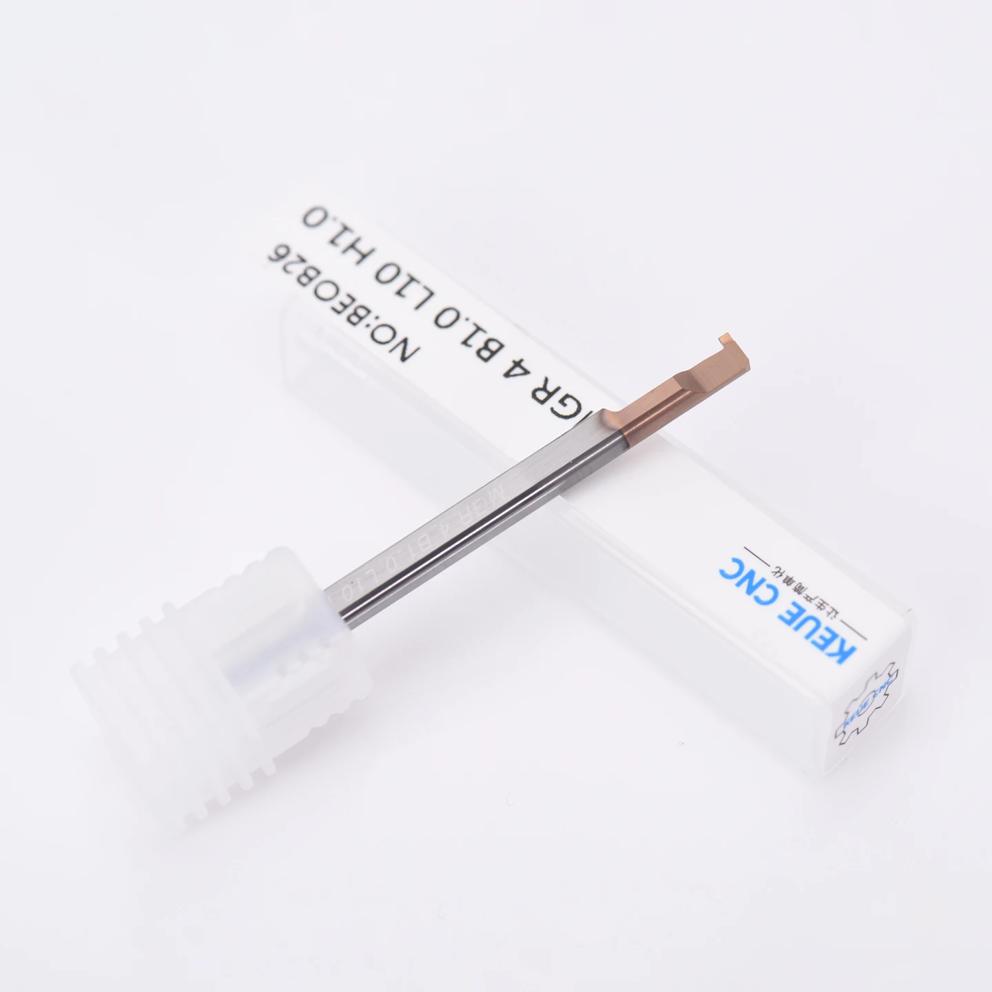KEUE CNC Tungsten Steel Coated Small Diameter Internal Grooving Slotting Cutter Tungsten Steel Shank H6 Precision Right Hand