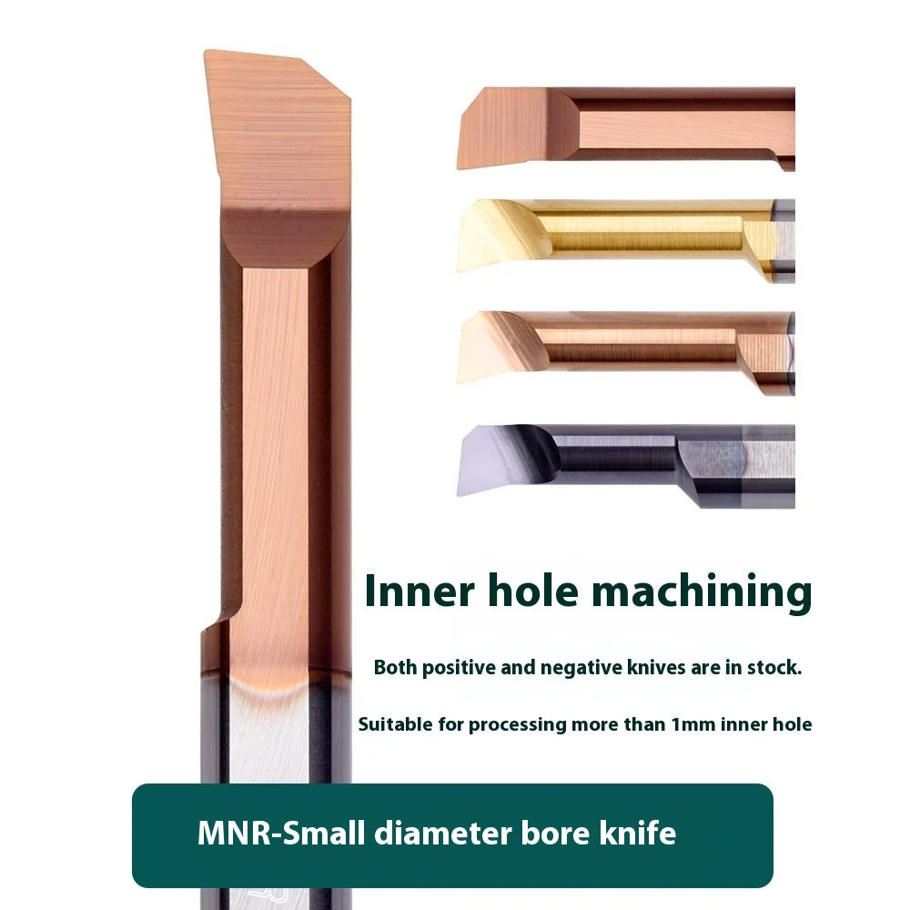 KEUE CNC Precision MNR3 2-Flute Micro Boring Bar with Tungsten Steel Insert for CNC Lathe Tools