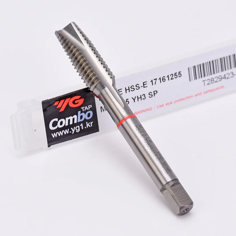 YG Multi-function Apex Tap HSS E M35 Cobalt M8 1.25 Thread Metric Spiral Pointed Machine Screw Taps for Stainless Steel