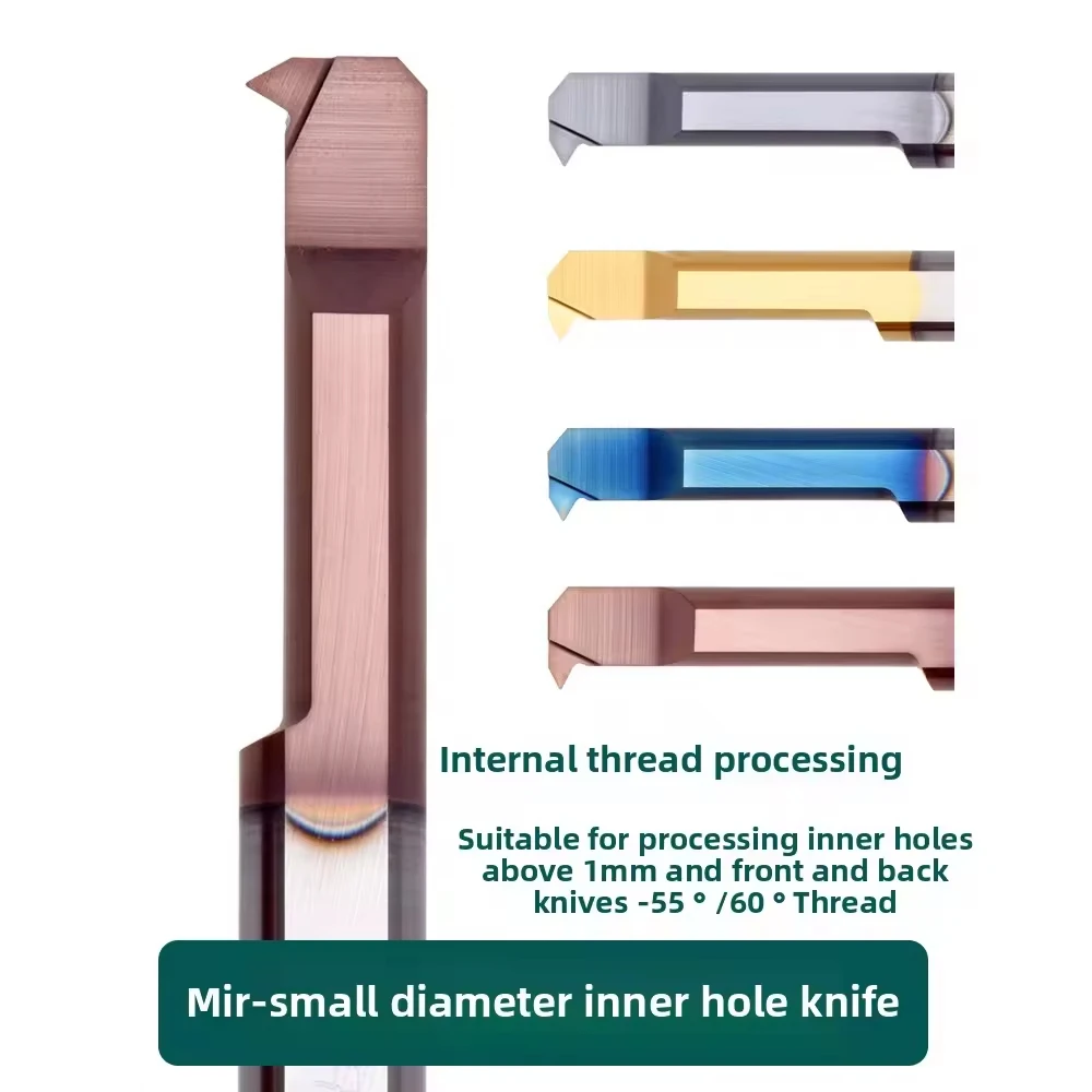 MIR 4A60 L15 Boring Tool 60Degree Alloy Small Tooth Cutter Bar Tungsten Steel Internal Hole Thread Cutting Precision Tool