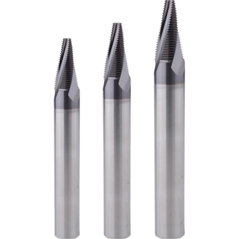 High Hardness Ti Conical Medical Bone Plate Thread Milling Cutter Tungsten Steel with Altin Coating OEM Customizable