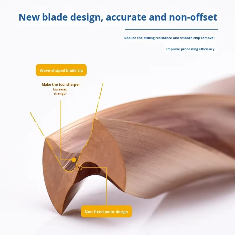 Tungsten Steel Flat-bottom Drill Bit, 180-degree Flat Head , Violent Rapid U-, Countersunk Hole, Inclined Face Hol
