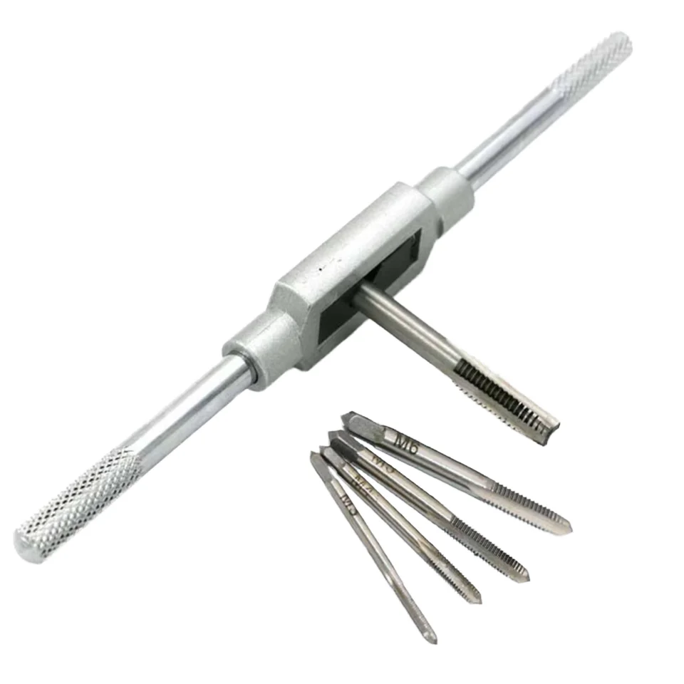 Sirius Manual Tap Wrench Set 5-Piece M3-M8 Tapping Die & Tap with 3-Year Warranty for Home & Professional Use