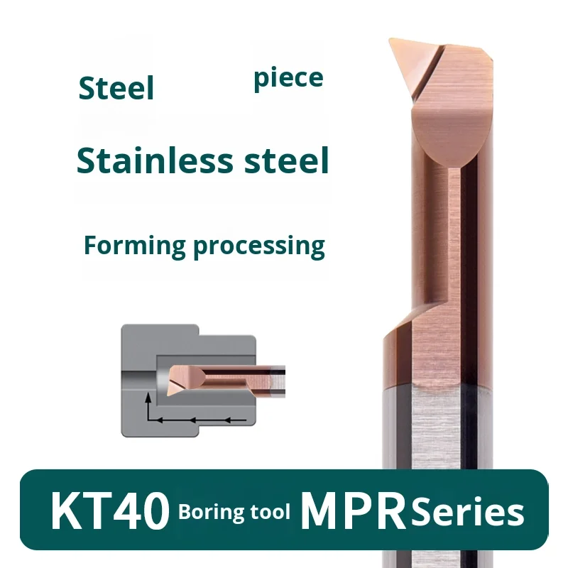 CNC Lathe Tungsten Steel Small Diameter Boring Tool MPR Micro Inner Hole Boring Cutter Small Hole Alloy Boring Tool Bar