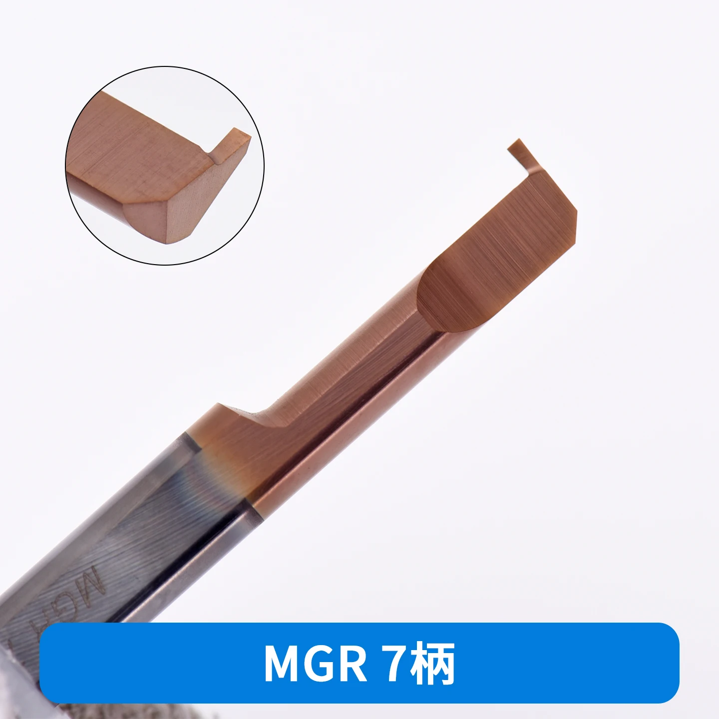 KEUE CNC Overall Tungsten Steel Coated Internal Groove Cutter Shaft MGR 7B3.0 L22 H2.0 Small Hole Diameter Boring Tools