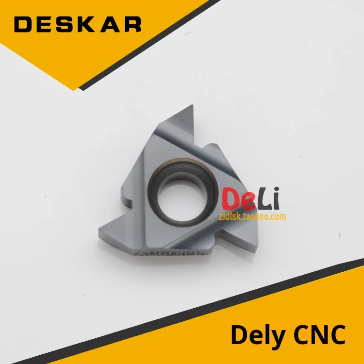 For CNC Threading Inserts 16Er Ag60 Ag55 1.0Iso 1.5Iso-3.0Iso Lda Turning Tool 75HRC 6.2mm Hole Diameter
