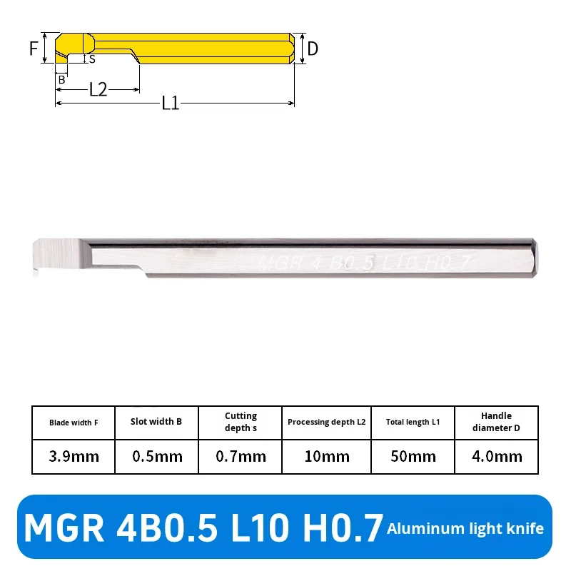 KEUE CNC Solid Tungsten Steel Internal Grooving & Boring Tool for Aluminum 0.01mm Precision 3-Year Warranty Uncoated