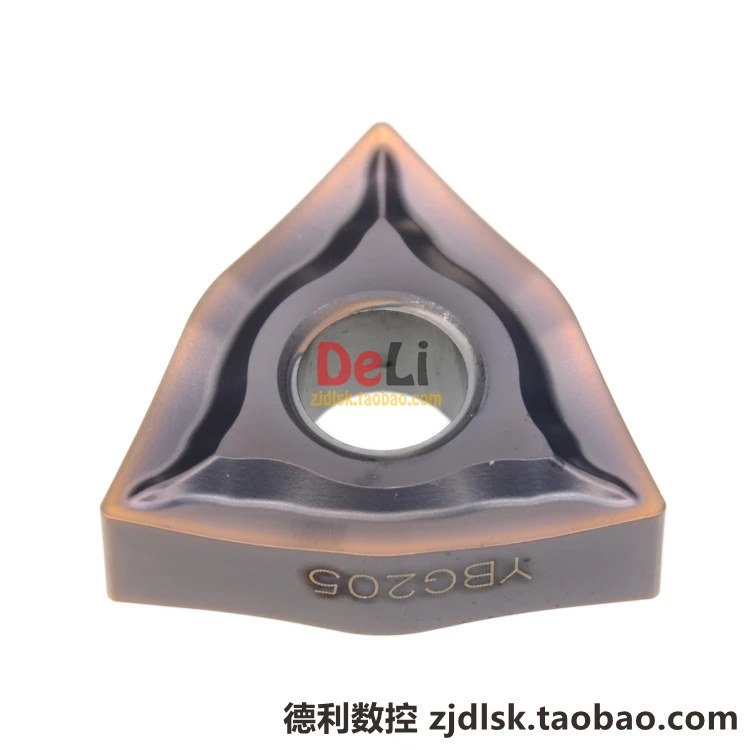 Zhuzhou Blade Stainless Steel WNMG080408-EF 080404 YBG205 OEM TiAlN Coated 45HRC External Turning Tool for TURNING CENTER