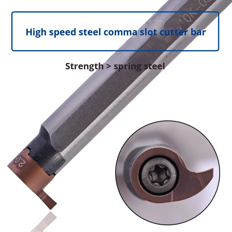 High-Speed Steel Comma Grooving Tool Holder Anti-Seismic Knife Mb06R Mb07R Mg09R Mb11R For Lathe Machine Cast Iron Cutting Tool