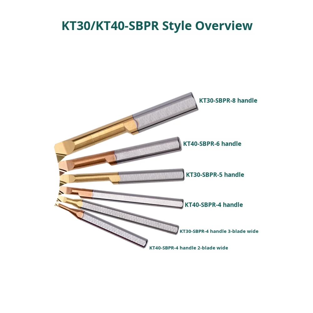 KEUE CNC Small Diameter Internal Boring Tool KT40-SBPR4 8L R0.1 CNC Lathe Coated Carbide Material 3 Years Warranty