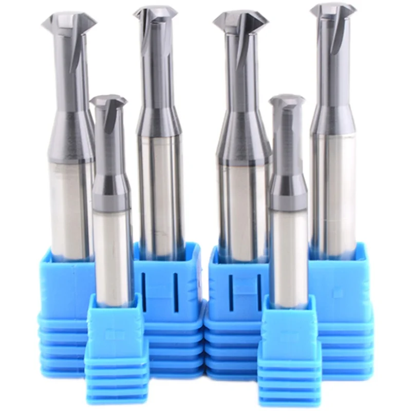KEUE CNC PG Thread Milling Cutter PG11 German Standard Single Tooth Carbide Tiain Coated 80 Helix ODM