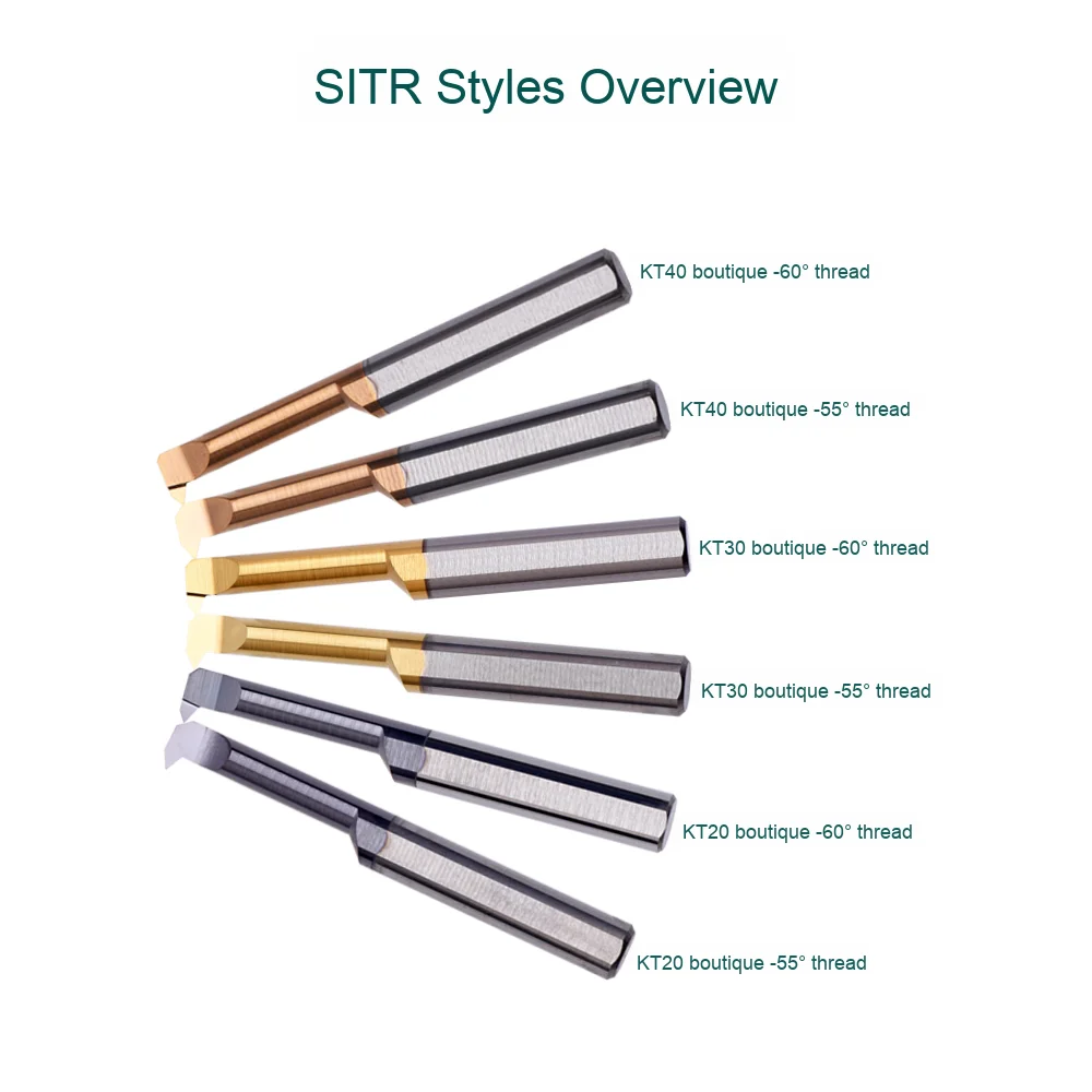 CNC Threading Tool Solid Tungsten Steel Internal Hole Lathe Tool Small STIR40150-60 MIR6A60 10pcs Boxed