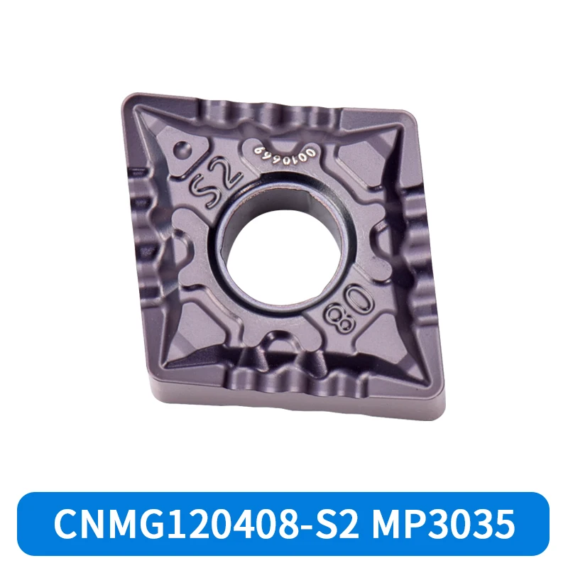 CNMG120408-S2 MP3035 Zhuzhou Sol Square Stainless Steel Titanium Alloy External Turning Roughing Inserts