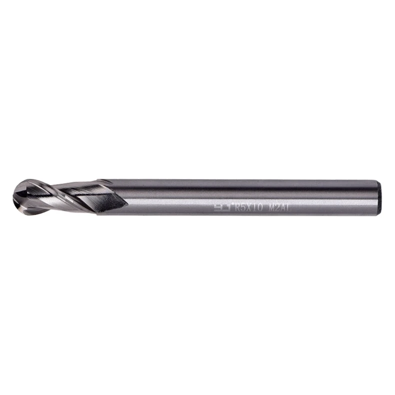 YJ Computerized Ball-end Milling Cutter Fully Ground 2-edge R R0.5, R1, R2, R3, R4, R5, R6