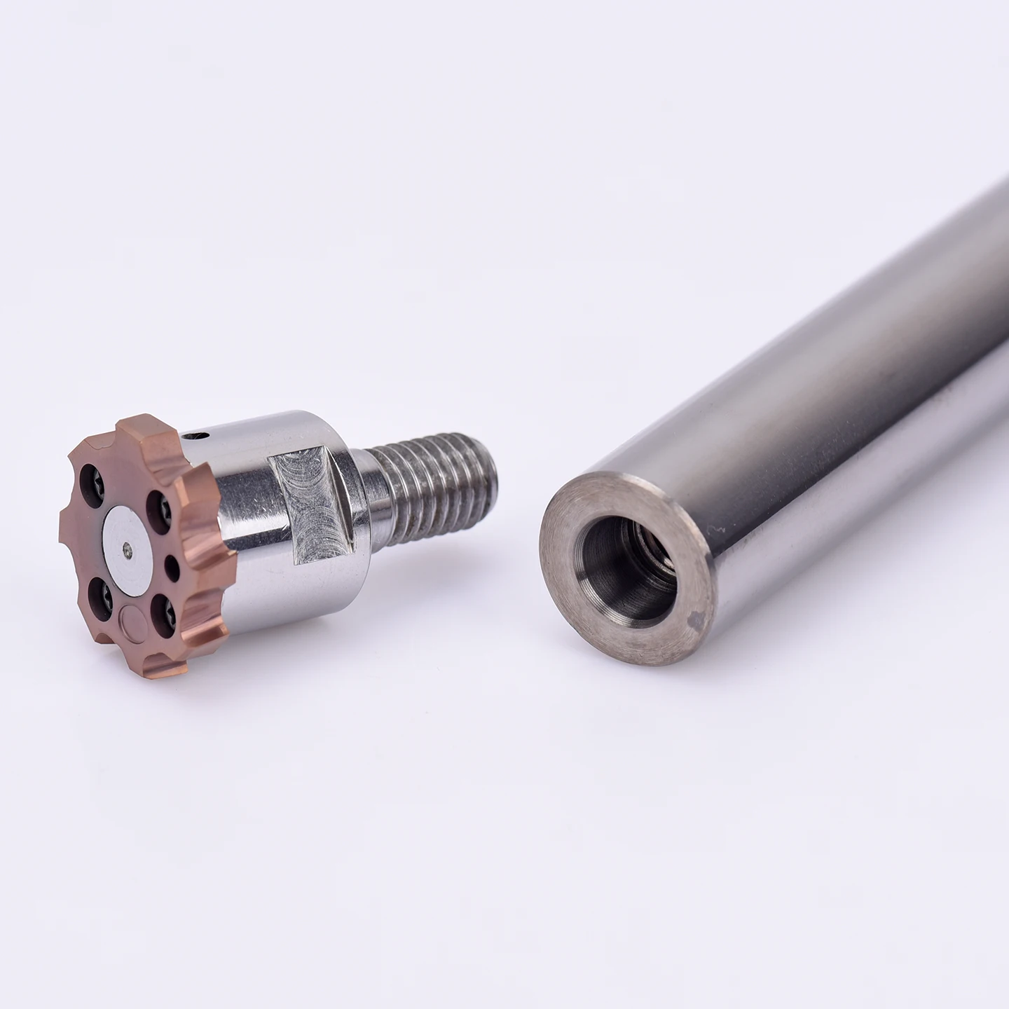 High Glow Large Diameter Spiral & Straight Groove Reamer Customizable OEM Alloy Modular Reamer in Stainless Steel