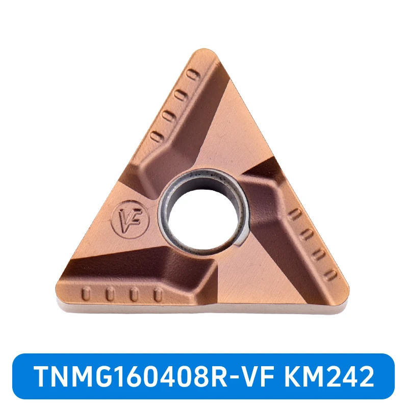 KEUE CNC Special Stainless Steel TNMG160404/160408L-VF R-VF CNC Blade KM242/KM242R for Turning Tool Hra 92.5 Hardness 3-Year