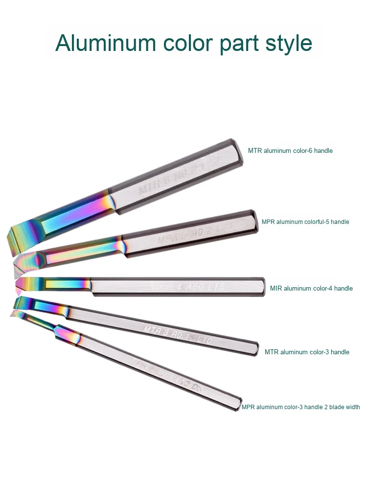 High Precision CNC Lathe Boring Tool Mtr 3r0.2 L15 Colorful Tungsten Steel For Small Diameter Customizable