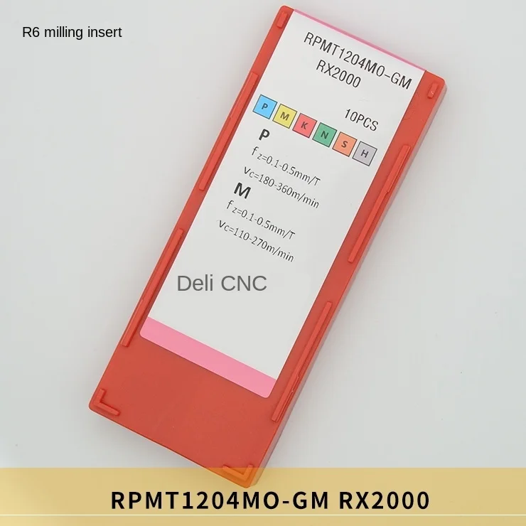 Domestic OEM External Turning Insert R6 Face Tialn Coated 45HRC RPMT1204MO-GM for Turning Center