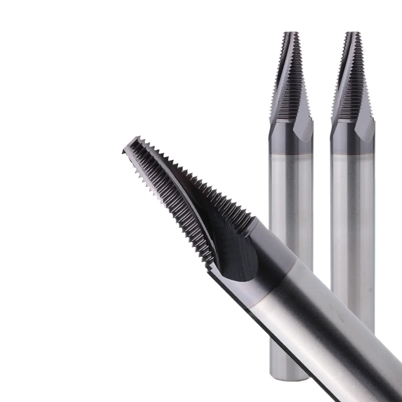 High Hardness Ti Conical Medical Bone Plate Thread Milling Cutter Tungsten Steel with Altin Coating OEM Customizable