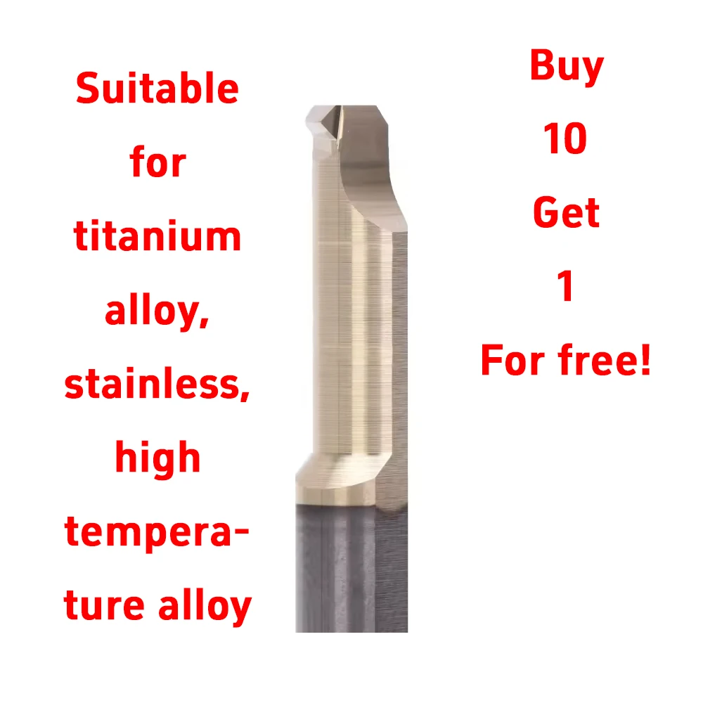Peaceful Threaded Tooth Cutter Mir 5A60 L15 High-Temperature Internal Tooth Cutter Boring Tool 0.05in Precision 1/4in Diameter